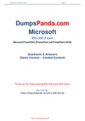 Newest and Reliable Microsoft MO-300 Exam Dumps