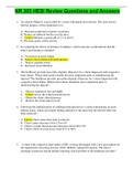 NR 305 HESI Review Questions With  all the  Answers Latest Update 2021(Correct Answers are Highlighted).