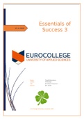 Essentials of Success 3 verslag