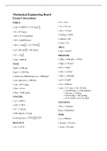 Mechanical Engineering Board Exam Conversions