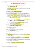 Chamberlain NR 601 Final Exam &lpar; version 1&rpar;&sol;&lpar;100 Q&A&rpar; &sol; NR601 Final Exam &lpar;UPDATED 2021 &lpar;Verified Answers&comma; Already graded A&rpar;&period;