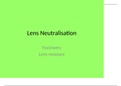 Lens neutralisation 