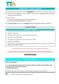 Teacher Language Document For Tefl Academy Assignment B