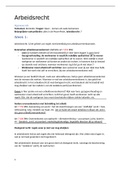 Samenvatting Arbeidsrecht (Arbeidsrecht) Inholland 30-01-2021