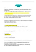 NURSING 274 NCLEX Questions  Trainer Test 1 with Answers &lpar;Verified 100&percnt; Correct&rpar;