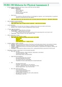 NURS 190 Midterm for Physical Assessment 2 Questions&sol;Answers &lpar;Complete Guide&rpar;