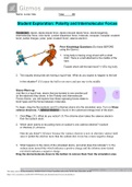 Student Exploration: Polarity and Intermolecular Forces Lab sheet.