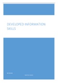 Exam (elaborations) INS1502 - Developing Information Skills For Lifelong Learning  Information Skills, ISBN: 9781137152268