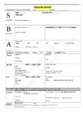 PEDIATRIC REPORT&sol;PEDS 327 Pediatric SBAR