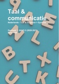 HAVO 5 Nederlands Mini-onderzoek/verslag profielwerkstuk Taal & Communicatie, Dyslexie