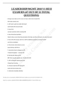 HESI LEADERSHIP EXAM RN V1 55 (47 OUT OF 55 TOTAL QUESTIONS)
