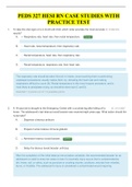 PEDS 327 HESI RN Case Studies With Practice Test&lpar;A&plus; Solutions&sol;Answers&rpar;