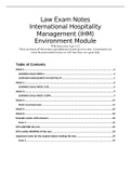 Environment Module - Law Exam Notes 