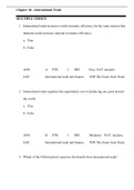 ECON 123 Chapter 18 International Trade, Latest Questions and Answers with Explanations, All Correct Study Guide, Download to Score A