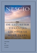 Boekverslag Nederlands  De uitvreter / Titaantjes / Dichtertje / Mene Tekel, ISBN: 9789038805054