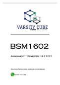 BSM1602 Assignment 1 Semester 1 & 2 2021