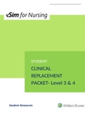 STUDENT CLINICAL REPLACEMENT PACKET- Level 3 & 4 NURSING 2440