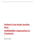Pediatric Case Study Jennifer Dyas  NURS6630N-3 Approaches to Treatment