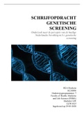 Schrijfopdracht genetische screening