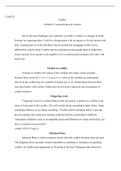 conflict&period;docx  COM325  Conflict  COM325&colon; Communication & Conflict   One of the most challenges one could face is conflict&period; Conflict is a struggle or clash between two opposing sides&period; Could be a disagreement with an opinion or for the interest with kids&period; L