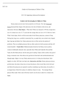 CH_ECE320W2GenderRole_StereotypingPaper_.docx    ECE 320  Gender-role Stereotyping in Childrens Films  ECE 320: Supporting Adolescent Development  Gender-role Stereotyping in Childrens Films  Disney princess movies have been around for over 80 years. The 