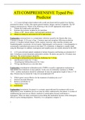 ATI COMPREHENSIVE Typed Pre-Predictor &lpar;LATEST UPDATE &rpar; GRADED A&plus;