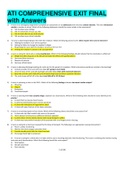 ATI COMPREHENSIVE EXIT FINAL  with Answers