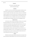 MGT&lowbar;435&lowbar;Final&lowbar;Paper&period;docx  MGT 435  McDonald's  The University of Arizona Global Campus MGT 435&colon; Organizational Change   McDonald's  McDonald's is one of the most well-known fast-food corporations worldwide&comma; but not all of the notoriety is good&period; M
