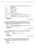 NURS 6521C - NURS 6521N - NURS 6521D Advanced Pharmacology Week 11 Final Exam 