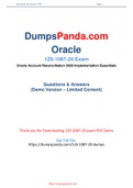 Newest and Real Oracle 1Z0-1087-20 PDF Dumps - 1Z0-1087-20 Practice Test Questions
