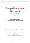 Newest and Real Microsoft SC-200 PDF Dumps - SC-200 Practice Test Questions