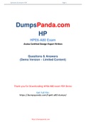 Newest and Real HP HPE6-A80 PDF Dumps - HPE6-A80 Practice Test Questions