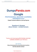 Newest and Real Google Professional-Machine-Learning-Engineer PDF Dumps - Professional-Machine-Learning-Engineer Practice Test Questions