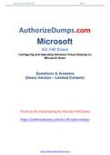 New and Updated Microsoft AZ-140 Dumps - AZ-140 Practice Test Questions