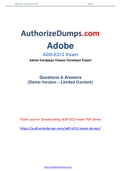 New and Updated Adobe AD0-E312 Dumps - AD0-E312 Practice Test Questions