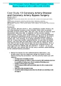 Case 13 Coronary Artery Disease and Coronary Artery Bypass Surgery (CAD: CABG CASE STUDY)
