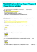 POLI 330N Week 8 Final Exam &lpar;Version 2  - Essay & MCQs&rpar;