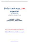 New and Updated Microsoft SC-200 Dumps - SC-200 Practice Test Questions