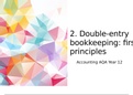 2. Double entry bookkeeping first principles