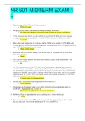  NR 601 MIDTERM EXAM 1 &lpar; LATEST UPDATE &rpar; GRADED A&plus; 