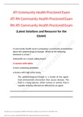 NURSING RN ATI    Community Health Proctored Exam 2021