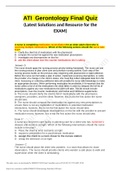 NURSING RN ATI Gerontology Final Quiz 2021.ATI Gerontology Final Quiz (Latest Solutions and Resource for the EXAM)