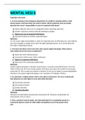 MENTAL HESI 1&comma; 2&comma; 3&comma; 4 & 6 EXAMS &vert; VERIFIED SOLUTION 