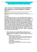 Case 13 Coronary Artery Disease and Coronary Artery Bypass Surgery (CAD: CABG CASE STUDY)
