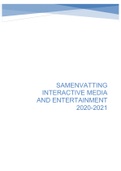 Full summary of Interactive Media And Entertainment