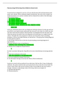 Pharmacology RN Nursing School Midterm Study Guide questions and answers{all correct graded A PLUS}