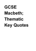 Macbeth: Full GCSE Notes