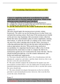 ATI Gerontology Final Questions & Answers 2020 A Grade