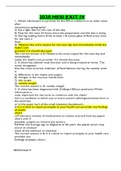 2020 HESI Exit Exam IV with ANSWERS 100&percnt; Correct 