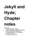 GCSE Jekyll and Hyde Chapter Notes